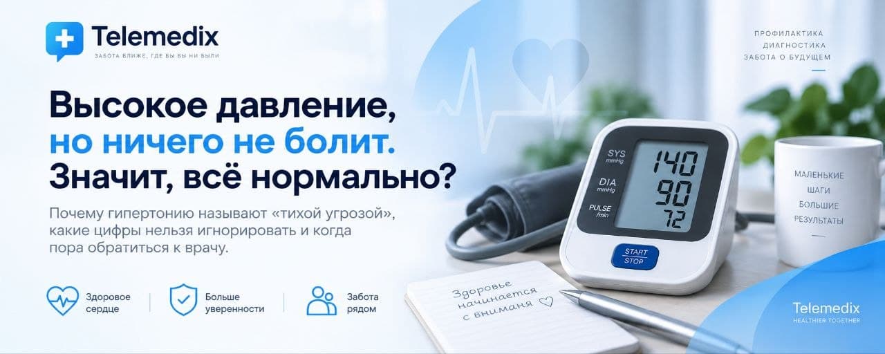 Высокое давление, но ничего не болит. Значит, всё нормально?